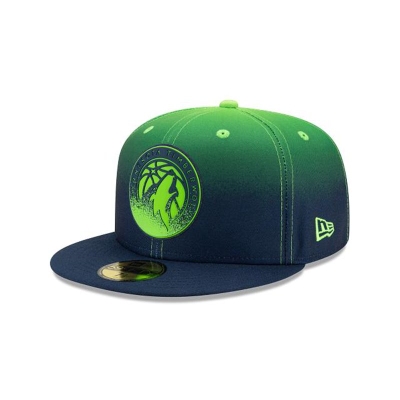 Sapca New Era Minnesota Timberwolves NBA Back Half 59FIFTY Fitted - Albastri